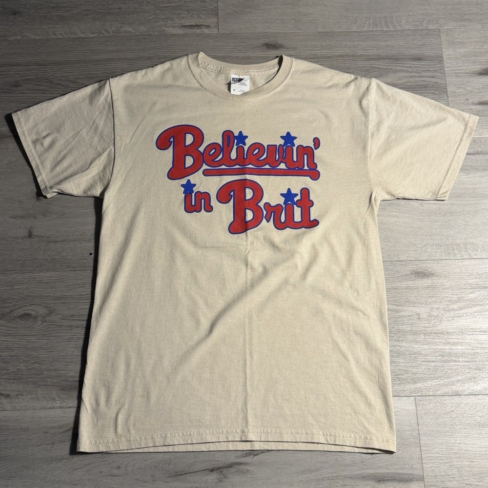 Believin In Brit Graphic Tee Mens M‎ #19 Jerzees phillies